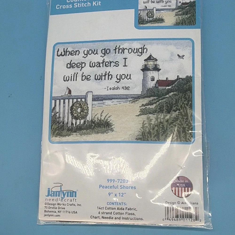 Crafting Lot Macrame Wall Hanging Kit 3 Cross Stitch Kits.